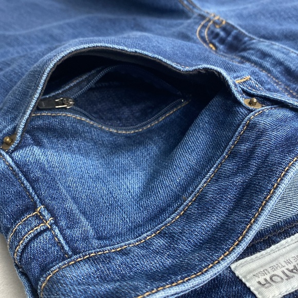 Aviator Best Travel Mid Rise Modern Tailored Fit Jeans (Dark Wash Indigo) - Picture 11 of 16